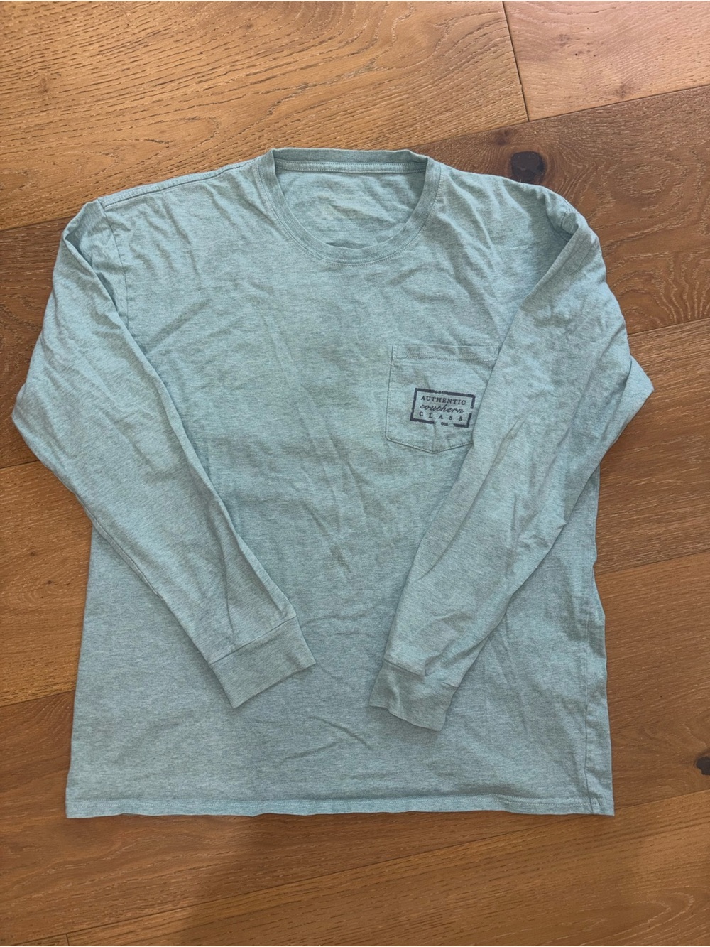 Southern Marsh Men's Long Sleeve Tee in Light Sage Green